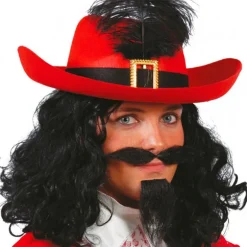 Sombrero Mosquetero Rojo