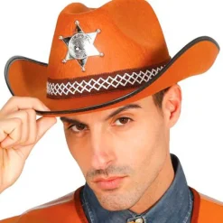 Sombrero Sheriff Marrón