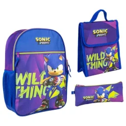 Sonic Mochila + Portamerienda + Portatodo