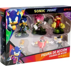 Sonic Pack 6 Figuras Articuladas Surtido