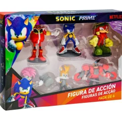 Sonic Pack 6 Figuras Articuladas Surtido