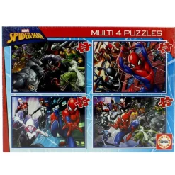 Spiderman Multi 4 Puzzles