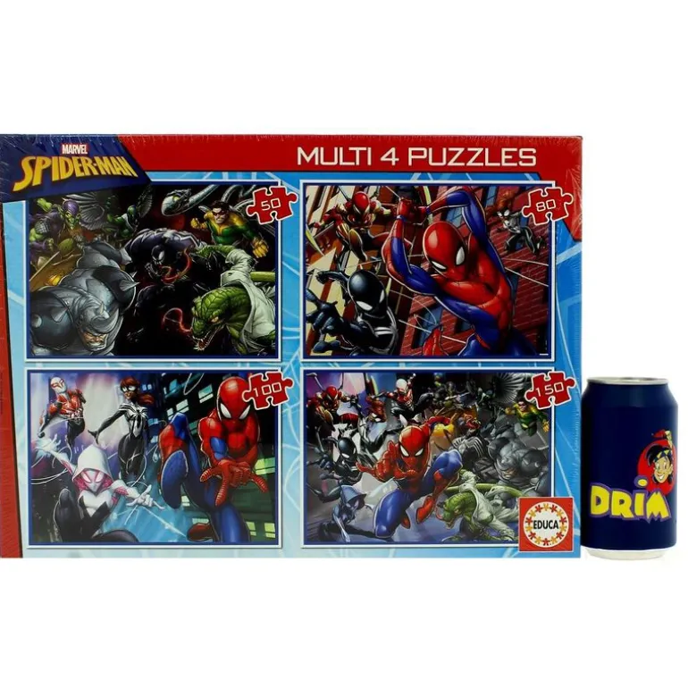 Spiderman Multi 4 Puzzles