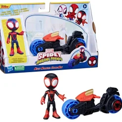 Spidey y sus Amigos Motocicleta con Figura Surtida