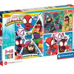 Spidey y sus Amigos Puzzle 3x48 Piezas