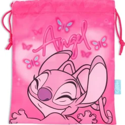 Stitch Bolsa Merienda Rosa Ángel