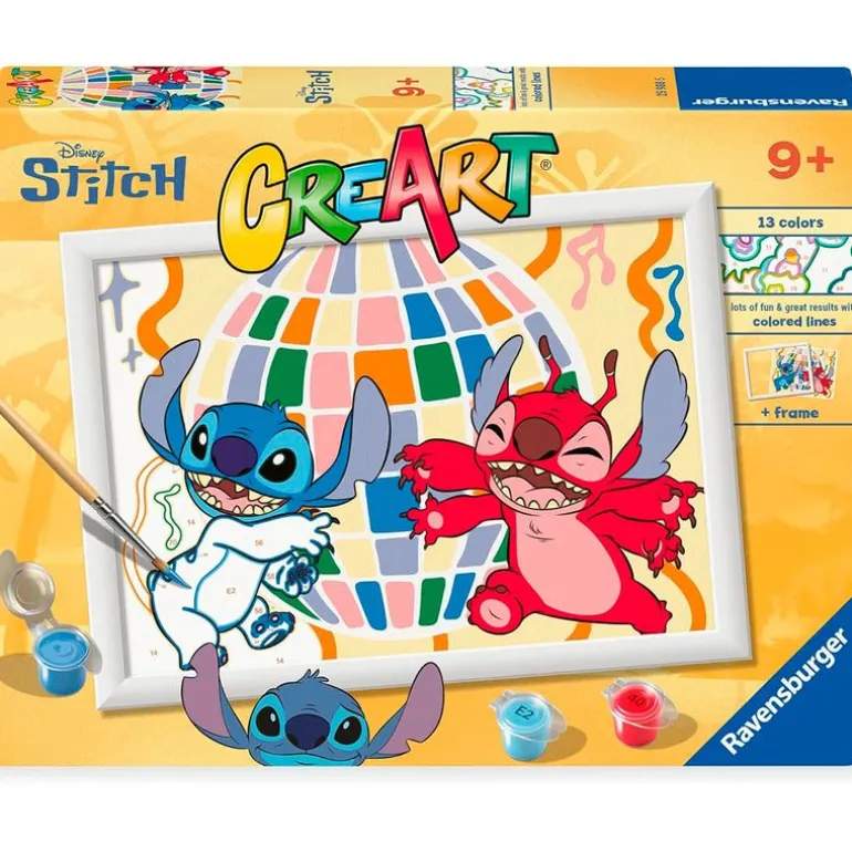 Stitch CreArt Pintar x Números Stitch & Leroy