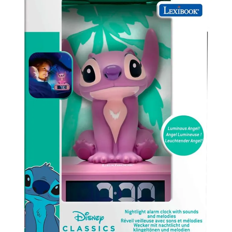 Stitch Despertador Digital Ángel