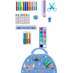 Stitch Maletín Papelería 50 Piezas
