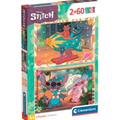 Stitch Puzzle 2x60 Piezas