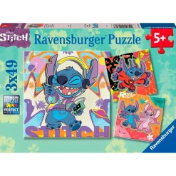 Stitch Puzzle 3x49 Piezas