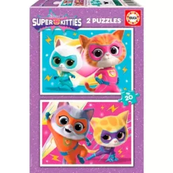 Super Kitties Puzzle 2x20 Piezas
