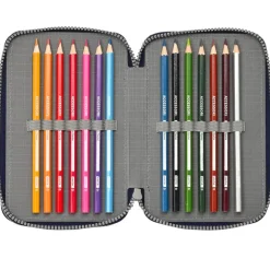 Super Mario Plumier Triple 36 Piezas