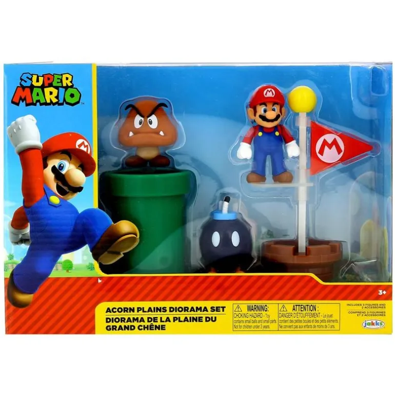 Super Mario Set de Figuras Acorn Plains