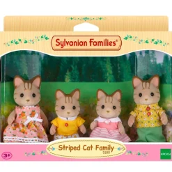 Sylvanian Families Familia Gatos Rayas
