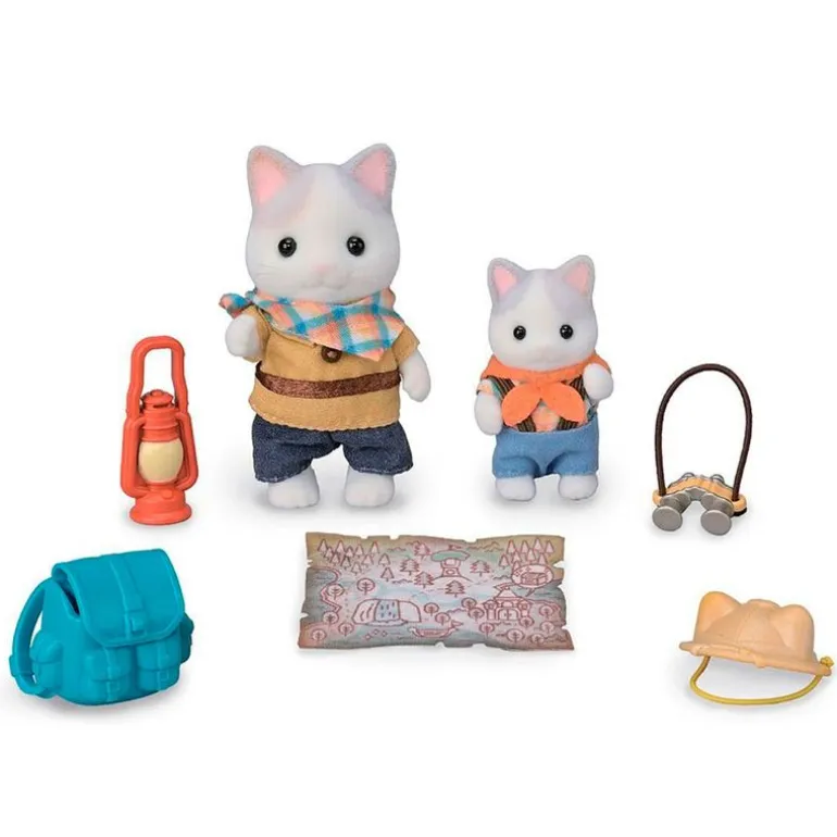Sylvanian Families Pack Exploradores Hermanos Gato Latte