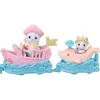 Sylvanian Families Puffy Foca y Cara Latte Surcan las Olas