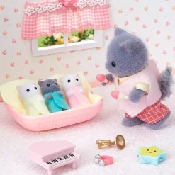 Sylvanian Families Trillizos Familia Gatos Persas