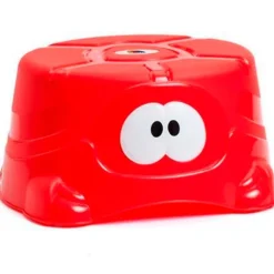 Tarima de baño rojo