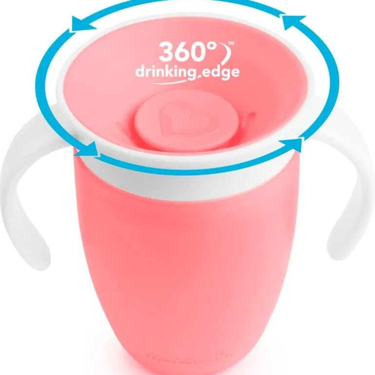 Taza 360º con asas 207ml rosa