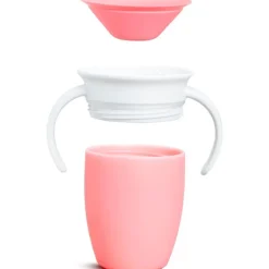 Taza 360º con asas 207ml rosa
