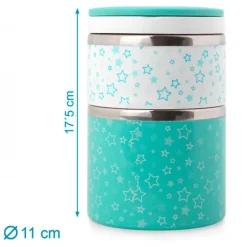 Termo solidos de 930ml inox azul