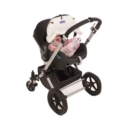 Toldo beig universal para silla de paseo/cochecito