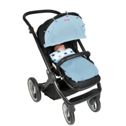 Toldo universal para silla de paseo/cochecito azul