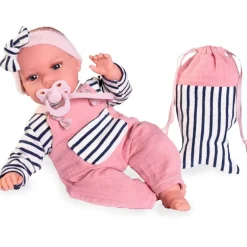 Toneta Muñeca Bebé Balbuceo Bolso Pez