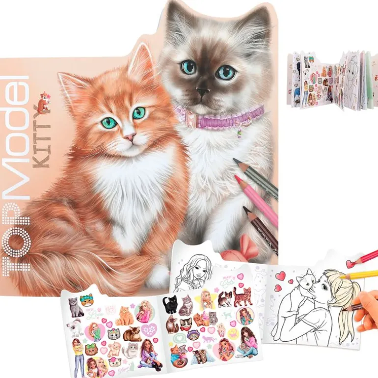 Top Model Cuaderno de Colorear Gatitos
