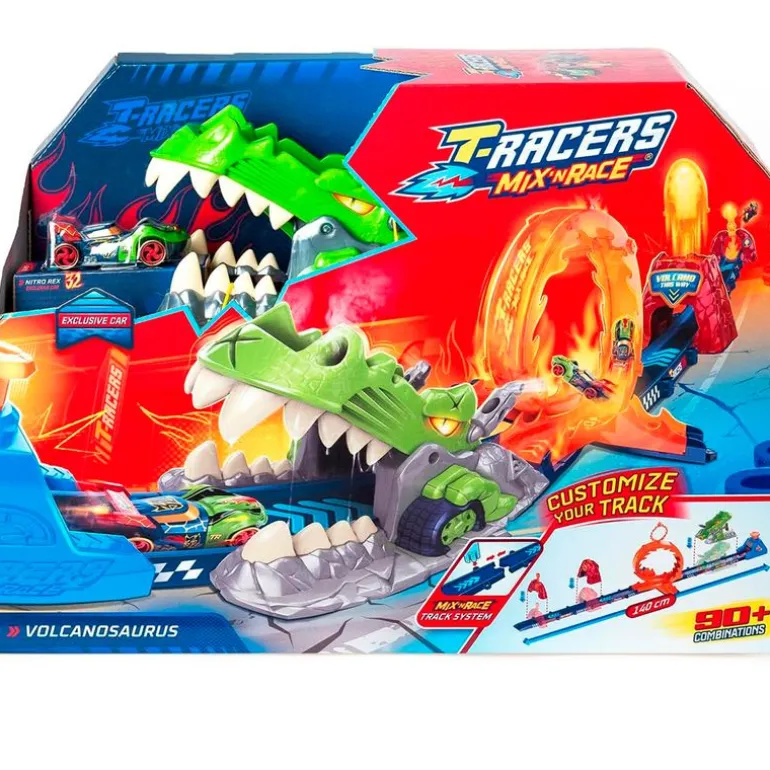 T-Racers Mix ‘N Race Volcanosaurus Pista