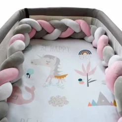 Trenza cuna Twist 200 cm Rosa