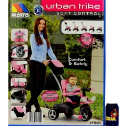 Triciclo Rosa con Ruedas de Goma