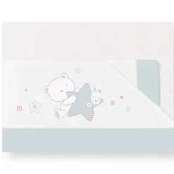 Triptico sabanas de cuna de 120*60 Peluche Azul