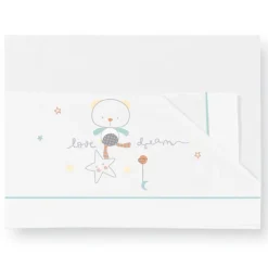 Triptico sabanas de cuna de 120*60 Love Verde