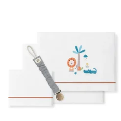 Triptico Sábanas cuna de 120*60 Leon con Broche