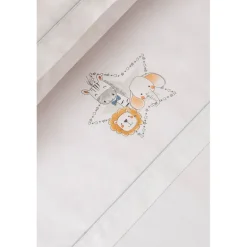 Triptico Sábanas cuna de 120*60 Animalitos Bco/Gri