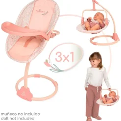 Trona Columpio de Muñecas Tulipe 3x1