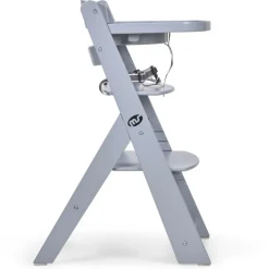 Trona madera gris con cojín Full Rosa