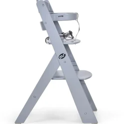 Trona madera gris con cojín Full Rosa