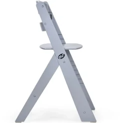 Trona madera gris con cojín Full Rosa