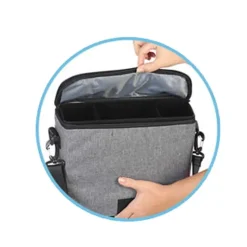 Trona portátil Zig Zag Gris