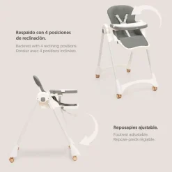 Trona Pratic Polipiel Gris