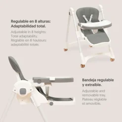 Trona Pratic Polipiel Gris