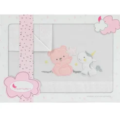 Tríptico Sábanas60*120 Unicornio Rosa