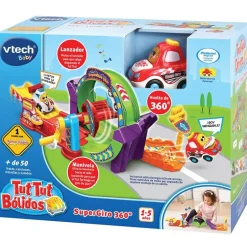 Tut Tut Bólidos Supergiro 360º + Coche Carreras