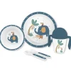 Vajilla 5 Piezas micro Jungla